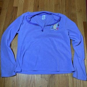 Disney Store Tinkerbell Women’s Lavender Colored Large Fleece Pullover